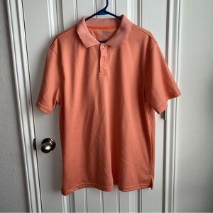Salmon Striped Polo